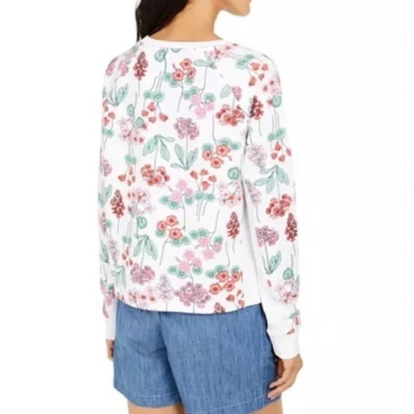 Tommy Hilfiger Floral Martha’s Vineyard Crew Neck Sweatshirt - Picture 2 of 2